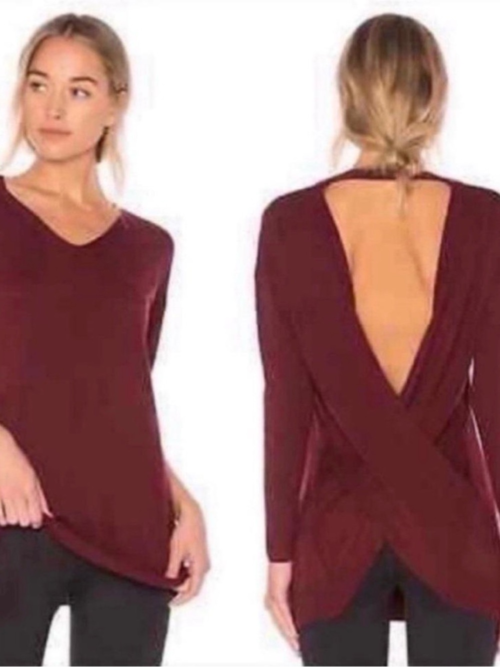 NEW! Vim Mia by Revolve Shavasana Reversable Tunic Sweater XS